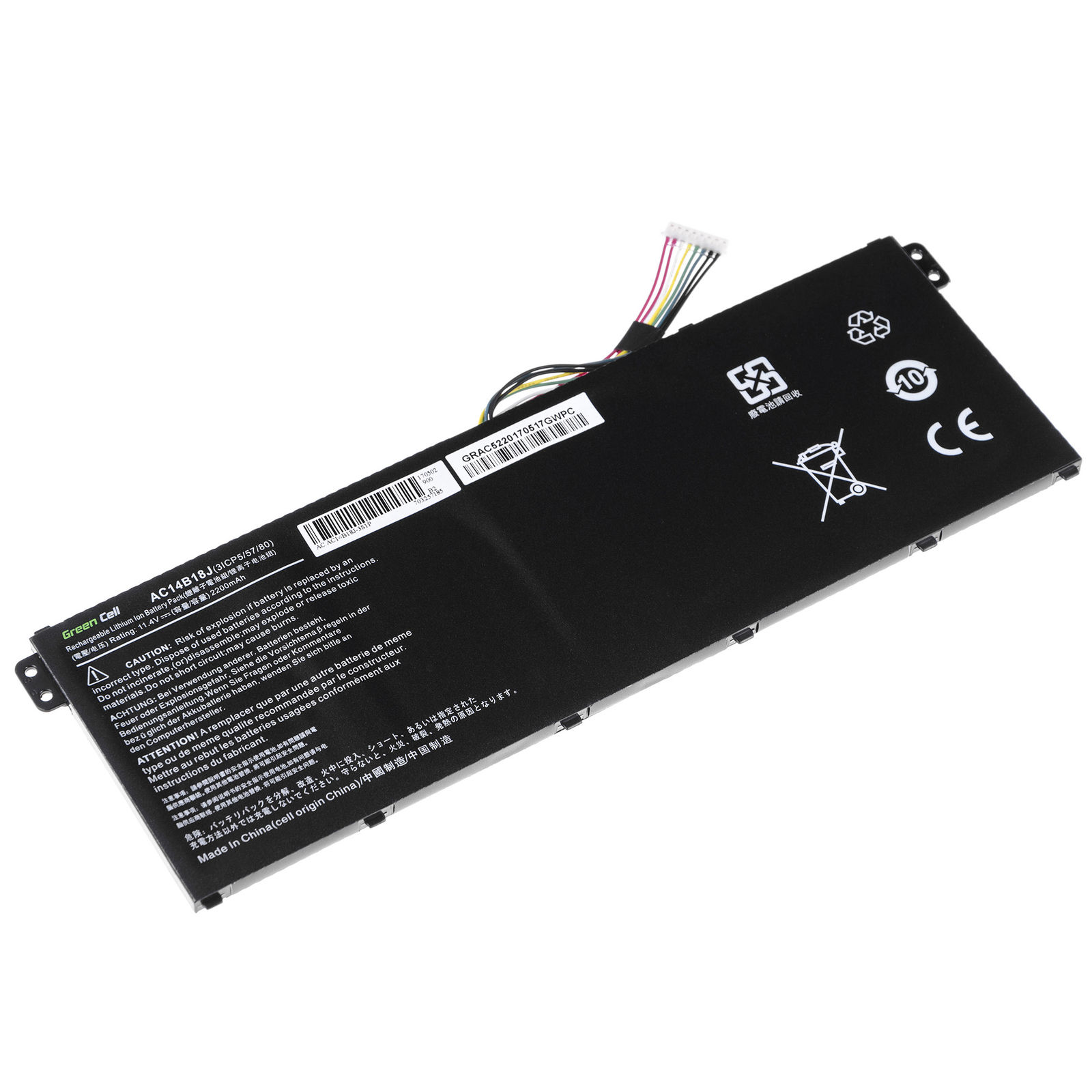 11.4V Acer Aspire ES1-731 ES1-731G AC14B18J kompatybilny bateria