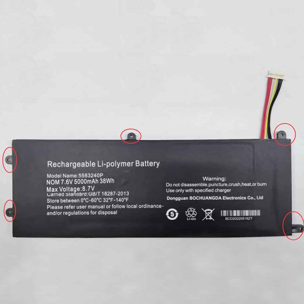 (obrazek) 7.6V 5583240P Thomson X15i5-8TU512 NEO X15 15I-8BK1T Baterii