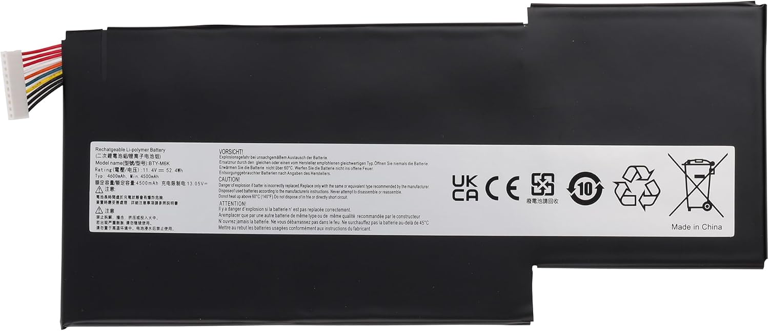 (obrazek) BTY-M6K MSI GF63 8RC-075AU,8RD-001CN,8RD-006CN,8RD-050NL,8RD-095XPL GS63VR 7RG Baterii