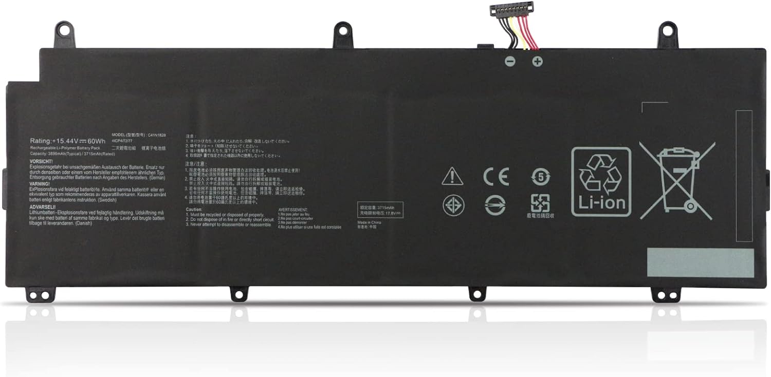(obrazek) C41N1828 ASUS ROG Zephyrus S GX531GV-ES007T GX531GV-I7614T GX531GW-ES008T GX531GWR-AZ00 444T T GX531GX-XS74 GX531GX-XB77 Baterii