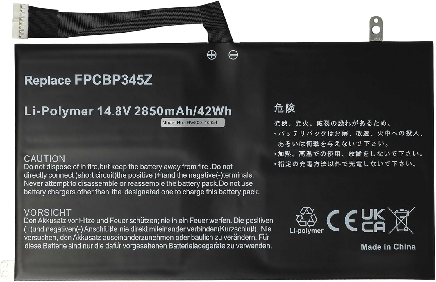(obrazek) FMVNBP219 FPCBP345Z FPB0280 Fujitsu LifeBook UH572 UH552 Ultrabook Baterii