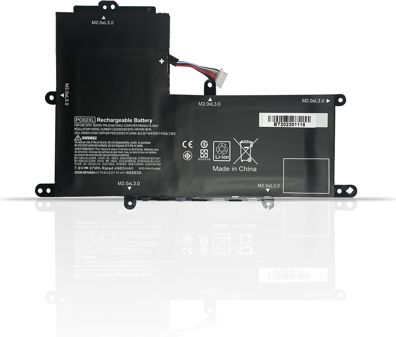 (obrazek) HP PO02XL HSTNN-DB7G 823908-1C1 823908-2C1 824560-005 HSTNN-IB7G Baterii